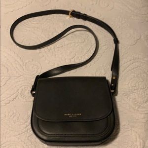 Black Marc Jacobs Rider Leather Crossbody Bag